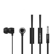 FONE DE OUVIDO SPIRIT CABO FLAT C/MIC PRETO EP-104BK C3 TECH FONE DE OUVIDO SPIRIT CABO FLAT C/MIC PRETO EP-104BK C3 TECH